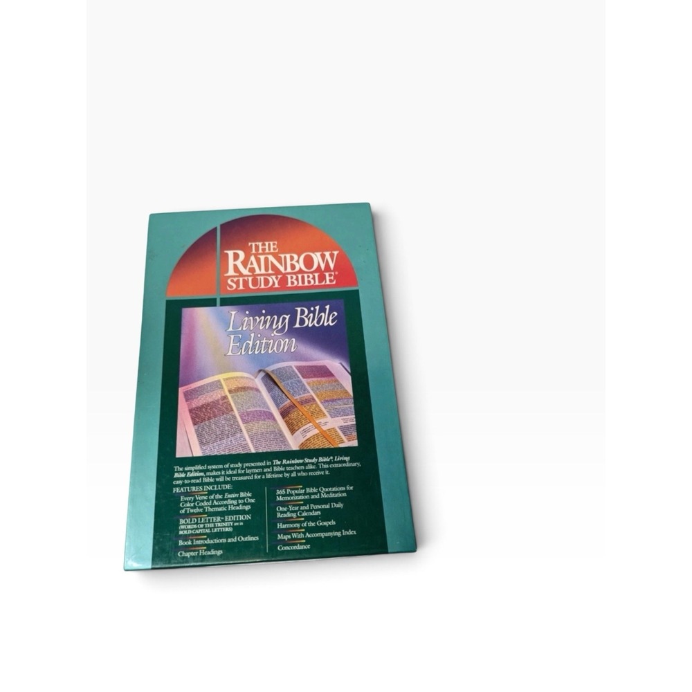The Rainbow Study Bible: NIV Living Bible Edition (Green Imitation Leather) New